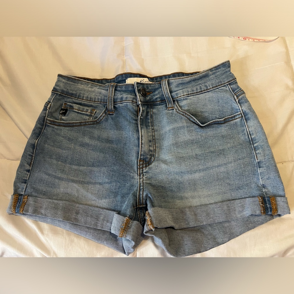 KanCan Blue Jean Shorts Cuffed